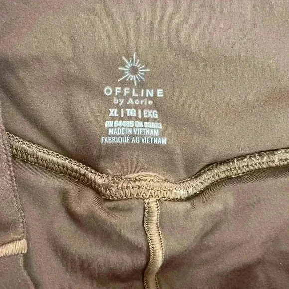 Offline By Aerie Shorts Women’s Brown Floral Pull On Workout Running Size XL - Picture 3 of 4